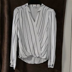 Splendid navy striped blouse